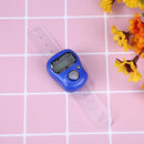 Stitch Marker Row Finger Ring Counter Electronic Tally Counter (Dark Blue) Newly