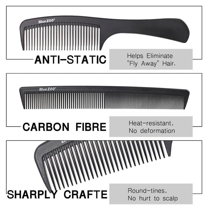 Cutting Comb Multi Shape Hair Shear Tail Metal Comb Hair Care Styling Tool