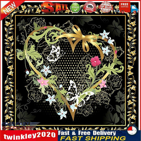 5D DIY Full Drill Diamond Painting Love Heart Cross Stitch Embroidery Kit Newly