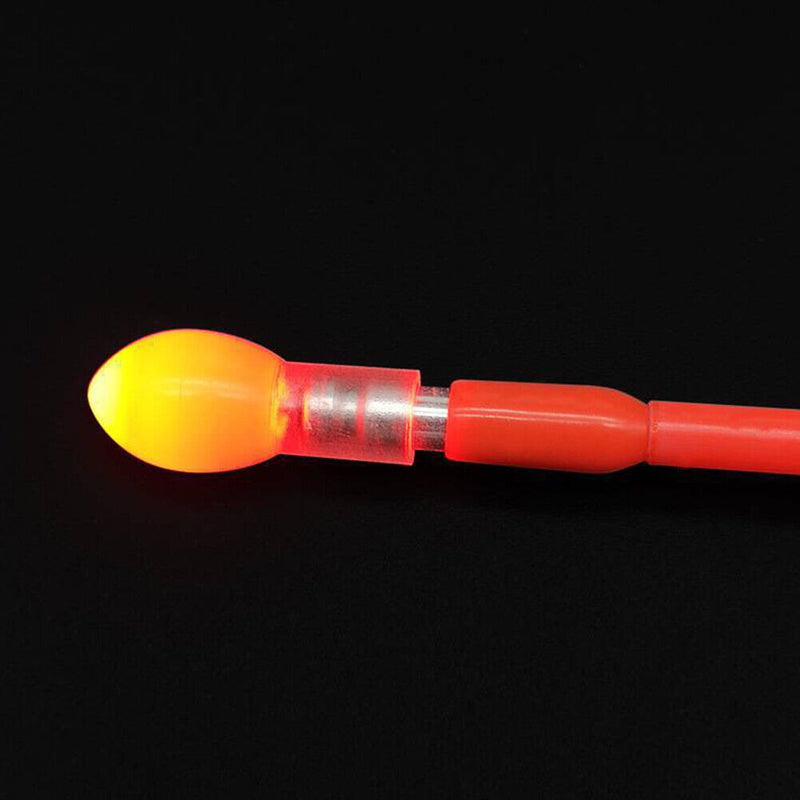 2pcs LED Electric Fishing Float Light + Battery Night Luminous Buoy (Red) Newly