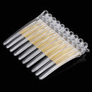 10pcs Hair Care Clip Stainless Steel Hairdressing Sectioning Clamp (White) Newly