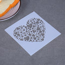 DIY Love Heart Fondant Decoration Stencil Wedding Decoration Cupcake Template