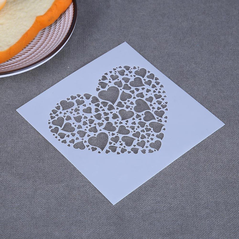 DIY Love Heart Fondant Decoration Stencil Wedding Decoration Cupcake Template