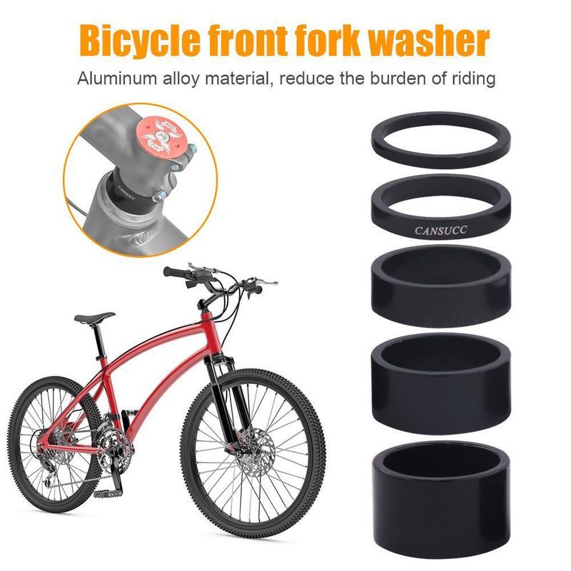 5pcs/Lot CANSUCC Bicycle Headset Washer Aluminum Front Fork Stem Spacers