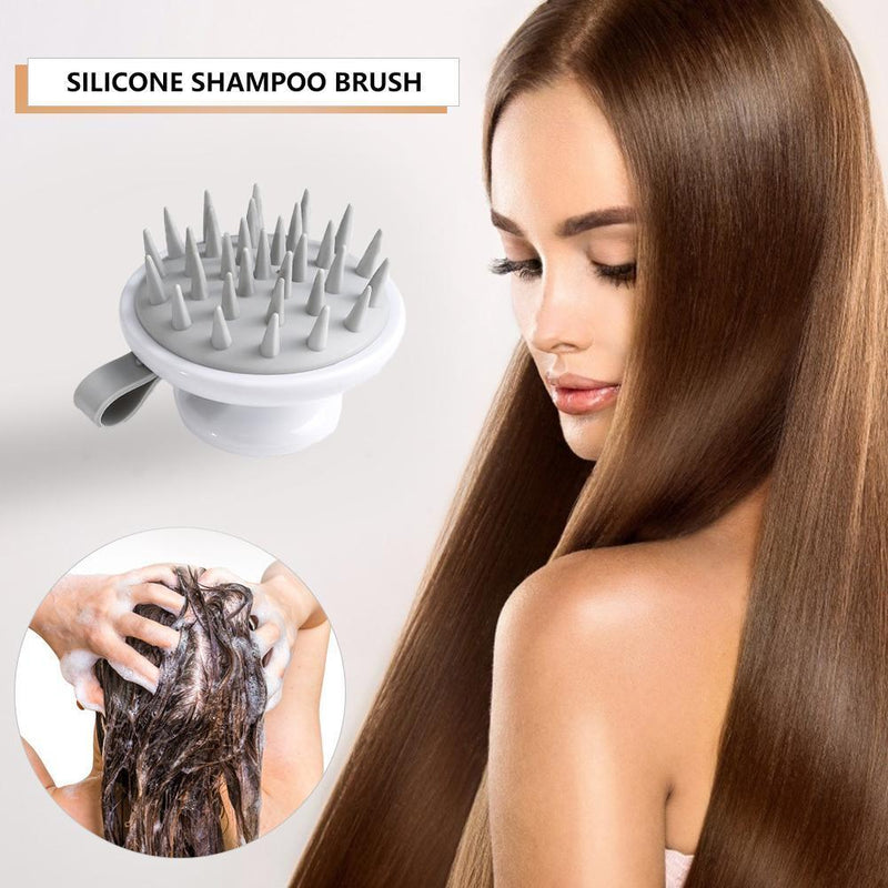 Handheld Scalp Massage Brush Portable Shampoo Brush Hair Care Comb (White)