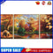3 Panels Fall Forest Animals Oil Paint By Numbers Kits DIY Wall Art Picture