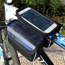 Bike Touch Screen Phone Bag Bicycle Top Tube Bag Riding Equipment (Blue) Newly