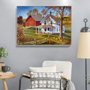 House Scenery Full Round Diamond Painting Mosaic Kit Rhinestone Wall Decor Cr