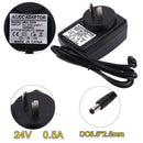 DC24V 0.5A Adapter AC 100V-240V to DC 24V Converter Power Supply Adapter 5.