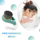 Face Washing Massage Brush Pores Cleansing Brush for Makeup Tools (Green) Newly