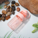 Portable Women Summer Gym Water Bottle Straw Large Capacity (Pink 1000ml) Newly