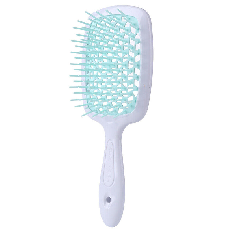 Wide Teeth Air Cushion Combs Women Scalp Massage Styling Brush Hollow Grid