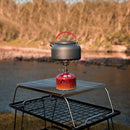 Outdoor Camping Water Kettle Stainless Steel Hiking Picnic Cookware Teapot Newly