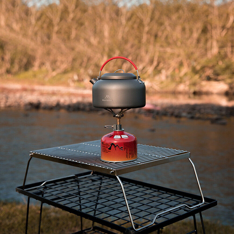 Outdoor Camping Water Kettle Stainless Steel Hiking Picnic Cookware Teapot Newly