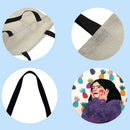 Shy girl Printed Shoulder Shopping Bag Casual Large Tote Handbag (40*40cm)