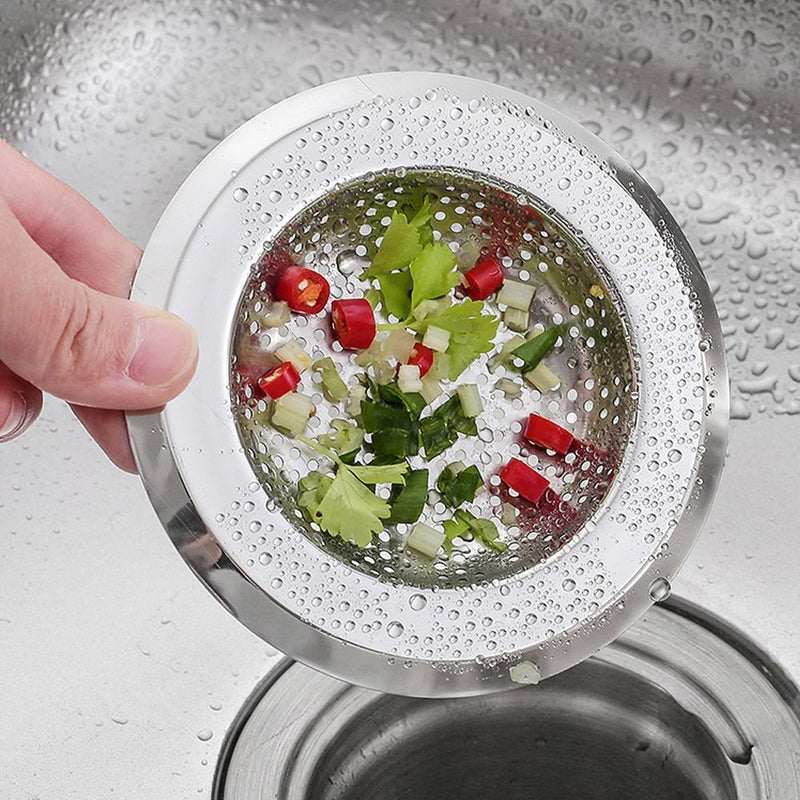 Waste Drainer Anti Block Sink Strainer Filter Basket Colander Food Hair Stopper