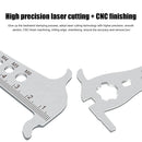 TOOPRE Bicycle Chain Checker Bike Chains Gauge Measuring Ruler (Unmarked) Newly