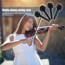 4pcs Ebony Violin Tuning Pegs Tuners with End Pin Fiddle Strings Instrument