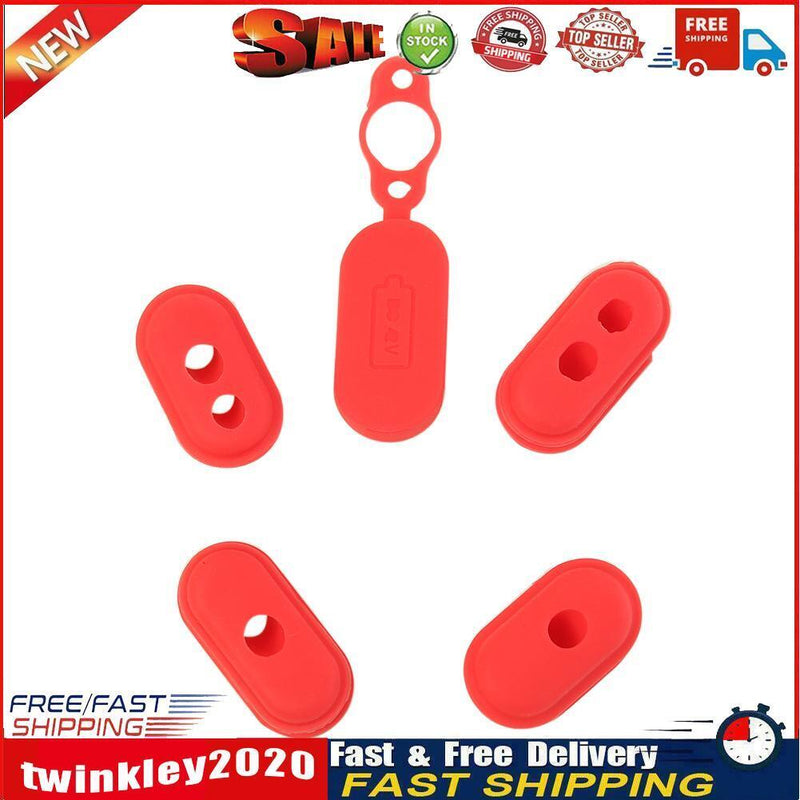 4pcs Case Silicone Cap M365 Electric Scooter Charge Port Cover Dust Plug Newly