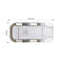 Book Night Reading Light - USB Rechargeable Clip-on Mini LED Lamp (White)