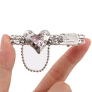 Hairpins No Bend Simple Bangs Clip Pink Love Heart Hair Clip Metal Sweet Cool
