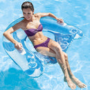 Inflatable Pool Float Chair - Floating Swimming Pool Water Chair Tube Lounger
