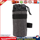 Bike Handlebar Stem Kettle Bag Cycling Insulated Water Bottle Pouch (Grey) Newly