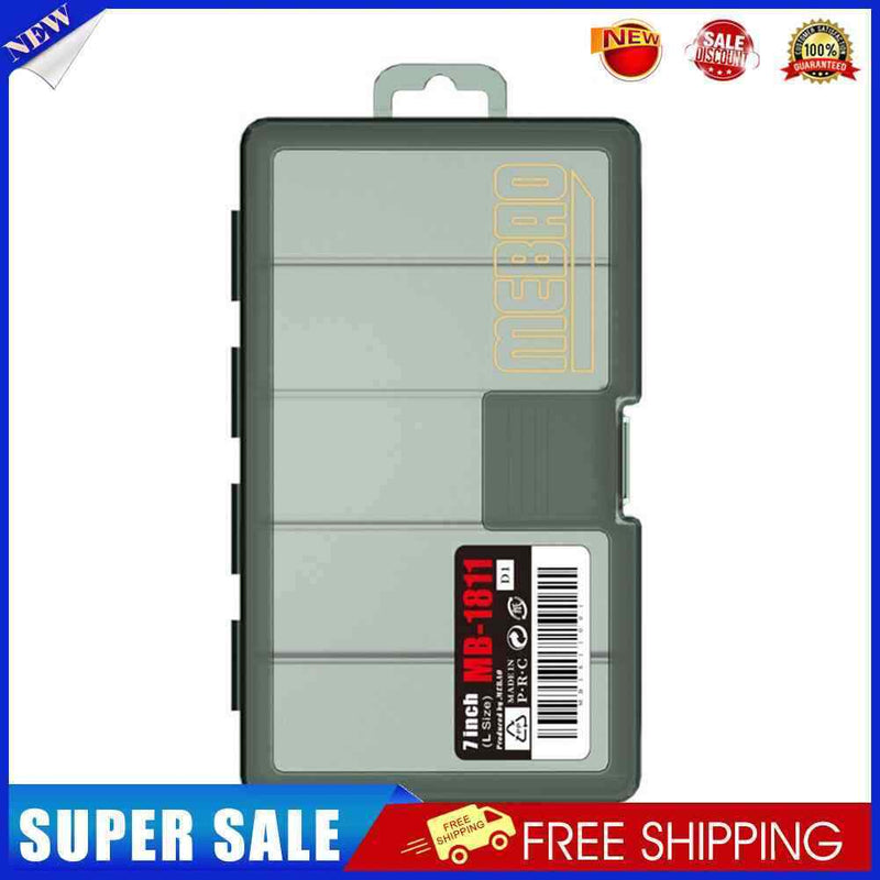 Fishing Hooks Lures Bait Storage Box Fishing Tackle Container Case (L)