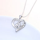 Women Girls "Always In My Heart" Animal Pendant Elephant Necklace Zircon