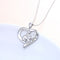 Women Girls "Always In My Heart" Animal Pendant Elephant Necklace Zircon