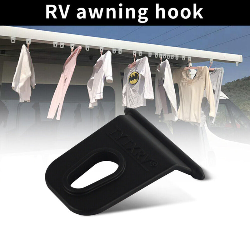 5pcs Caravan Clothes Hook Awning Hanger Holder Car Accessories Black for Ca