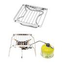 Outdoor Portable BBQ Grilling Basket Stainless Steel Foldable Barbecue Gril