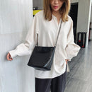 Women Fashion Rivet Shoulder Bag Leather Retro Messenger Bags Ladies Large Purse