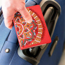 DIY Special Shaped Diamond Painting PU Leather Travel Passport Protective Cover