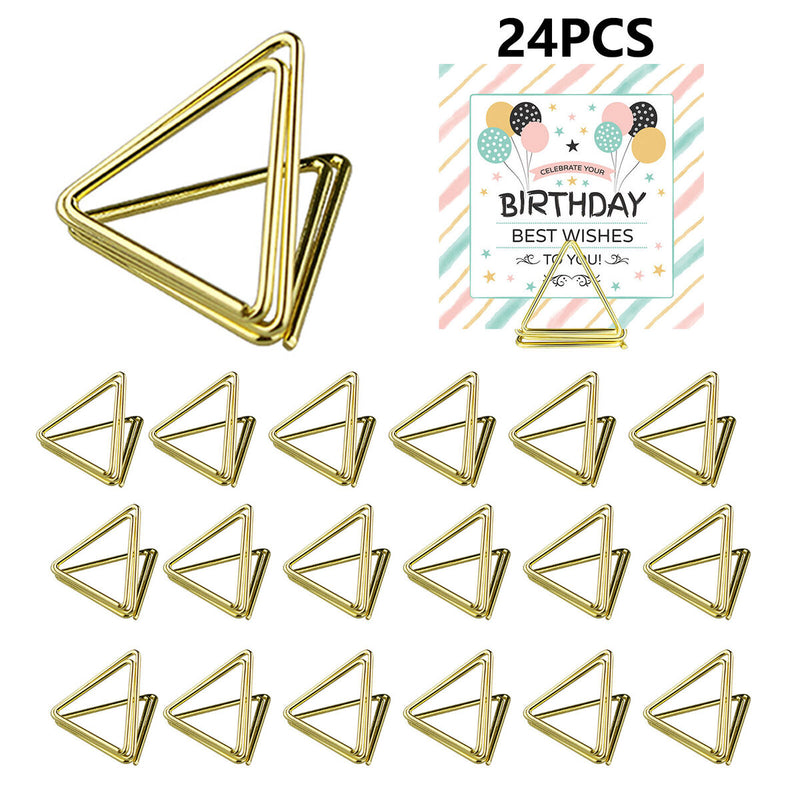 Place Card Holder 24 Pack Menu Clips Display Holder for Wedding Dinner Party