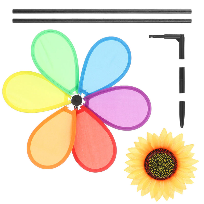 Windmill Flower Spinners Outdoor Ground Stake Wind Spinner For Kids|Children