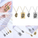 Gift Heart Drop Pendant Puzzle Heart Choker Couple Necklace Couple Collares