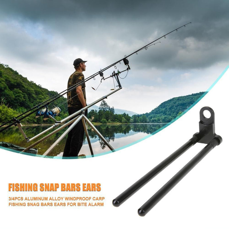 Windproof Stick Connect with Bite Alarm Carp Fishing Accessories (Black) Newly