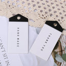And White Handmade Labels Handwritten Gift Tags Thanks Cards Thank You Hang Tag