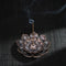 Sandalwood Stick Burner Censer Buddhism Bronze Lotus Incense Line Holder Deco