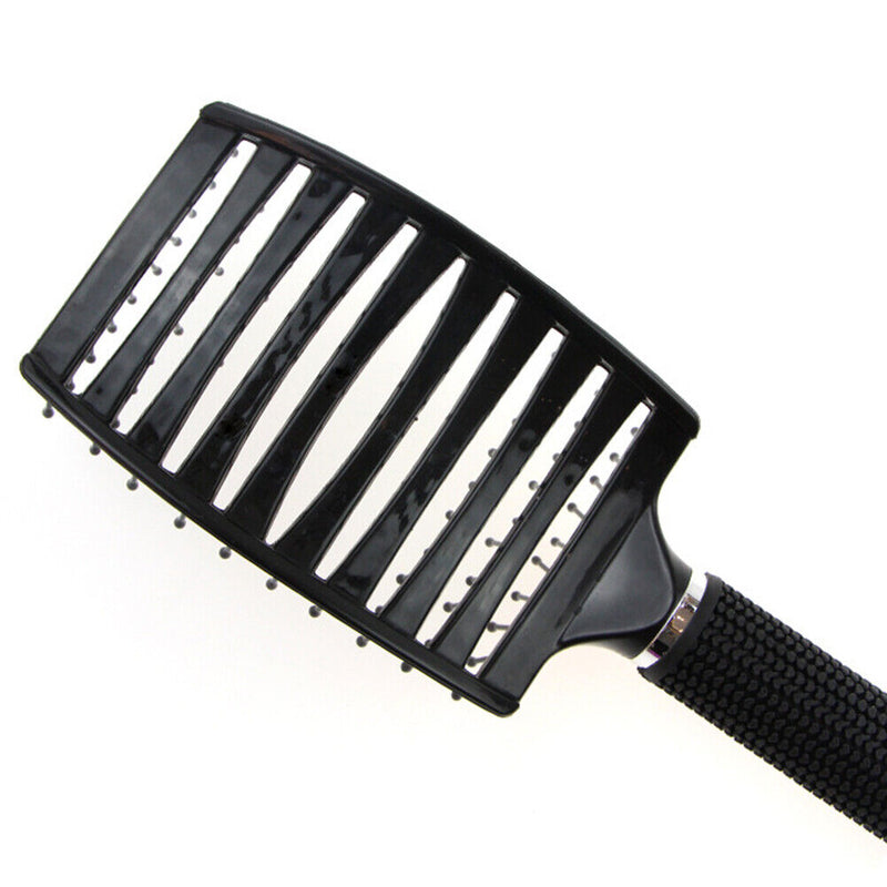 Hairdressing Hairbrush Pro Scalp Massage Comb Salon Hair Care (Black) Newly