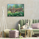 Bushes Animals Oil Paint By Numbers Kit DIY Acrylic Painting on Canvas Drawing
