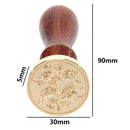DIY Plant Pattern Seal Stamp Scrapbooking Photo Album Sealing Wax Stamp Craft