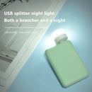 3pcs USB Extender Portable LED Night Light Plug-and-Play Lamp (White Light)