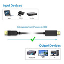 Converter DP to HDMI Display Port To HDTV Male To Male For PC Laptop Projector