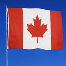Polyester Canada Flags Red Maple Leaf Canadian National Hanging Banner 90x150cm