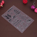 Birthday Silicone Clear Stamp+Metal Cutting Die Stencil DIY Scrapbook Decor