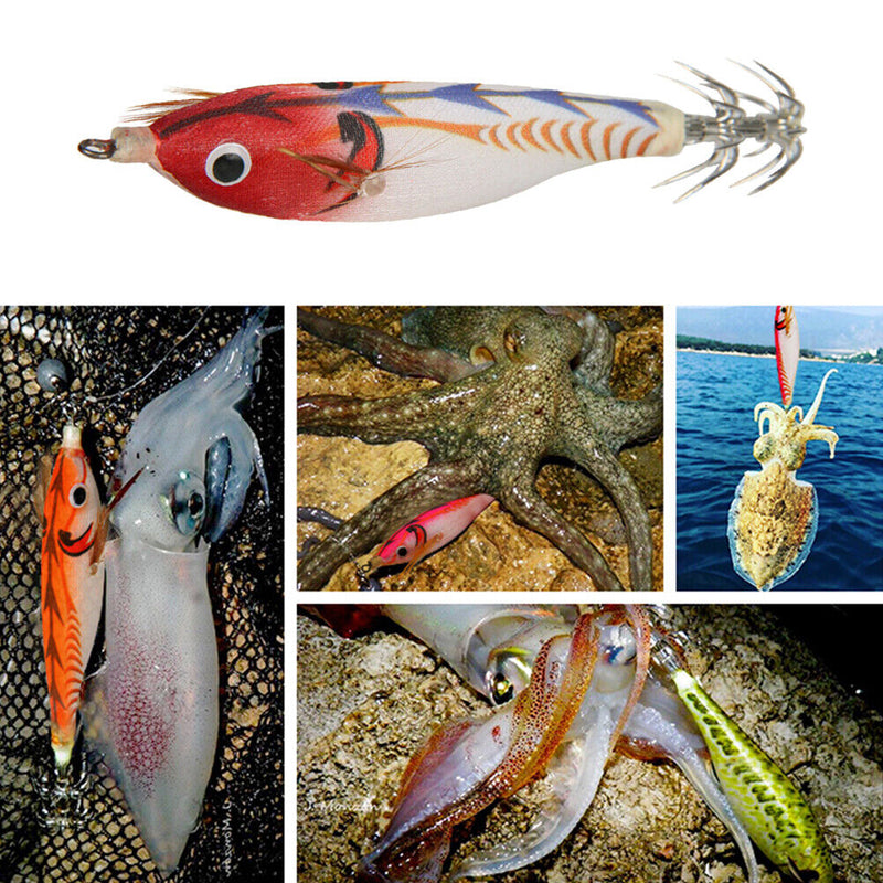 Luminous Octopus Fishing Jig Bait Artificial Shrimp Cuttlefish Fishing Crankb