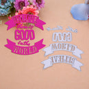 5pcs Believe World Cut The Stencil Scrapbook Album Paper Card Embossing