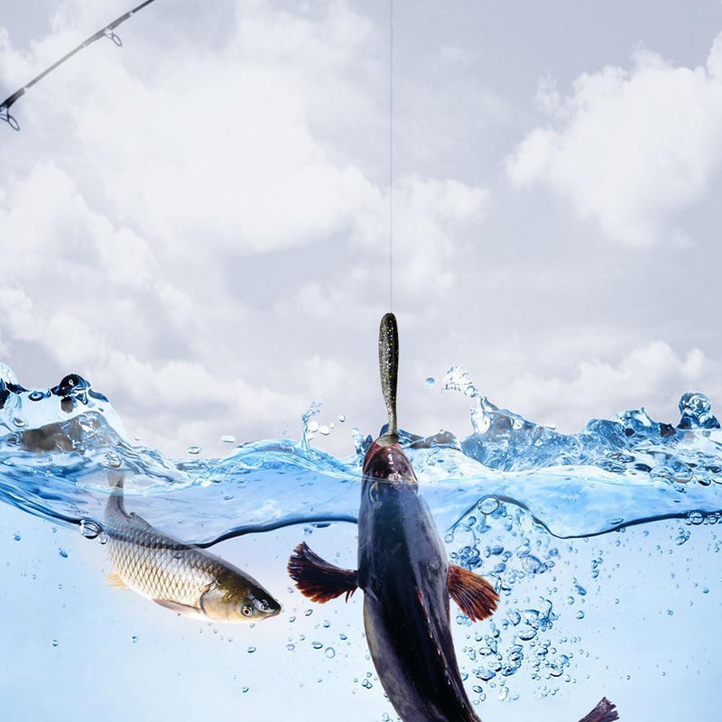 10x 9cm 4.2g Bionic Mandarin Fish Fishing Lures Artificial Soft Bait (6)